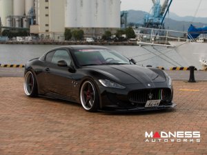 Maserati GranTurismo Custom Wheels - VWS-3 by Vossen - Satin Black/ Matte Silver Barrel